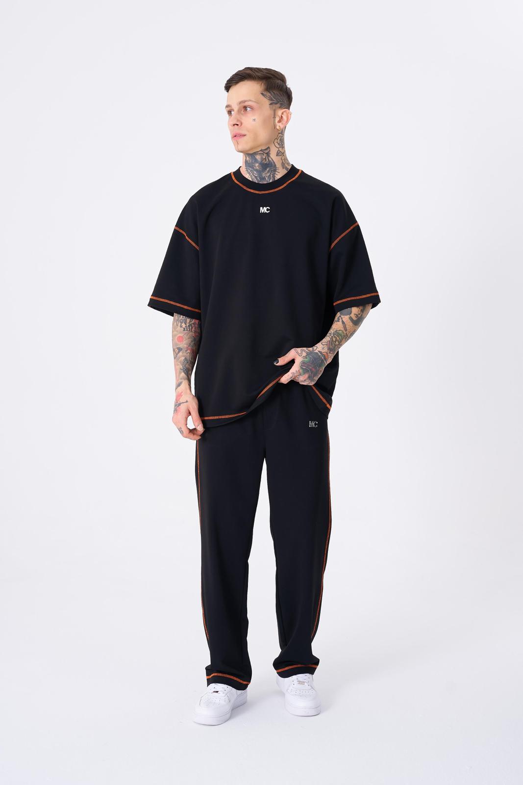 Erkek Stradie Stittch Pantolon Siyah