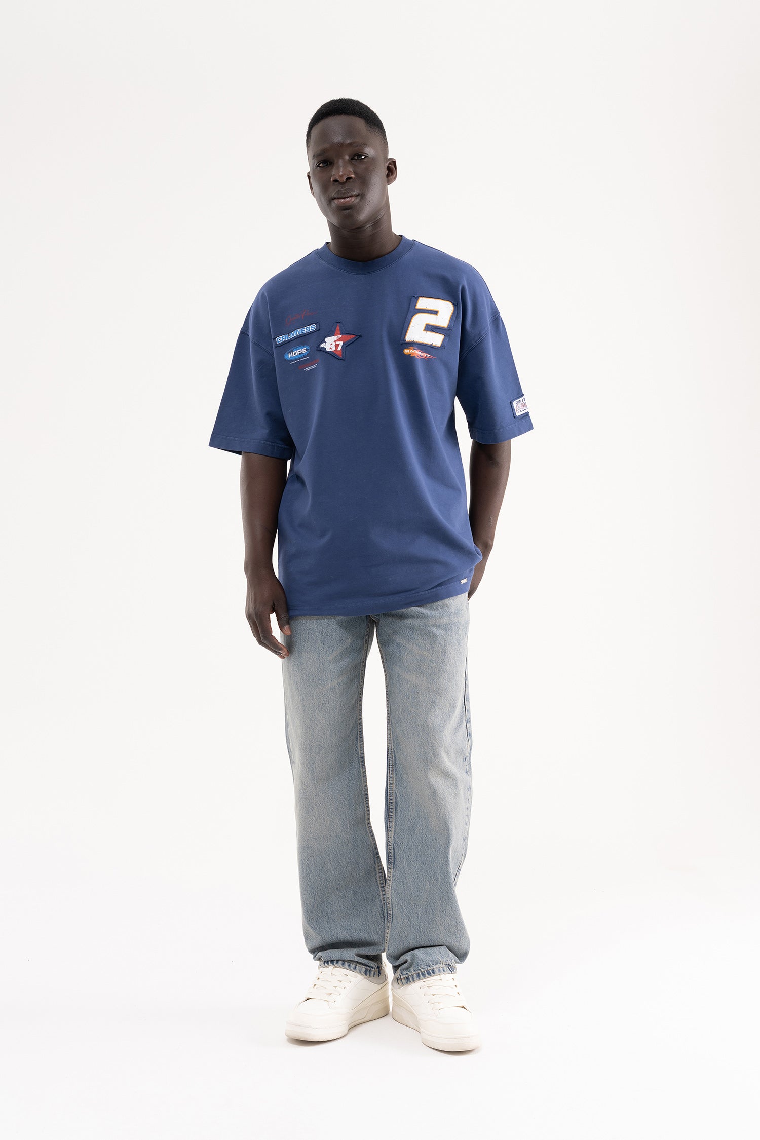 Erkek Straight Fit Jean Pantolon Açık Mavi-7