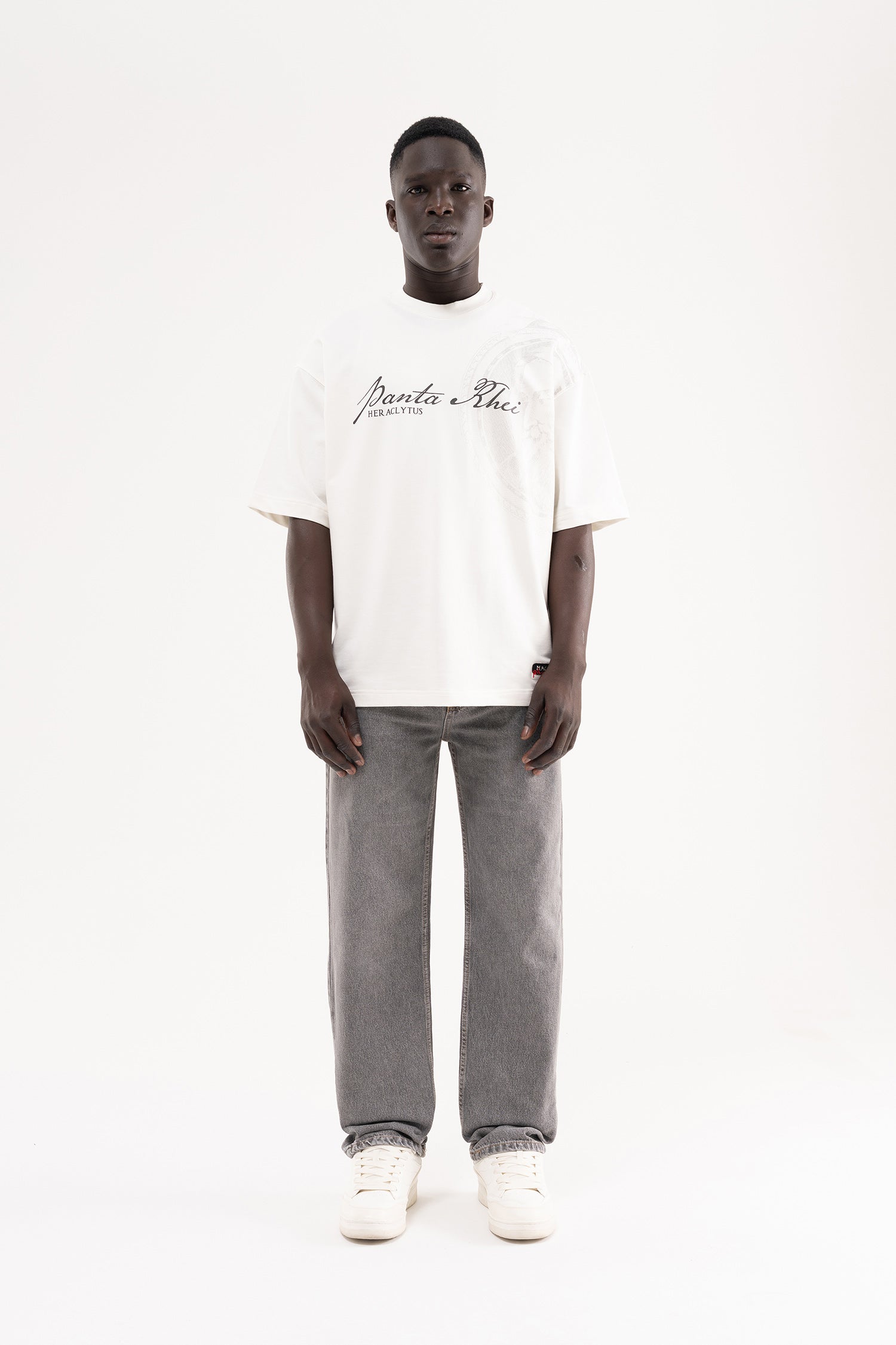 Erkek Straight Fit Jean Pantolon Gri-6