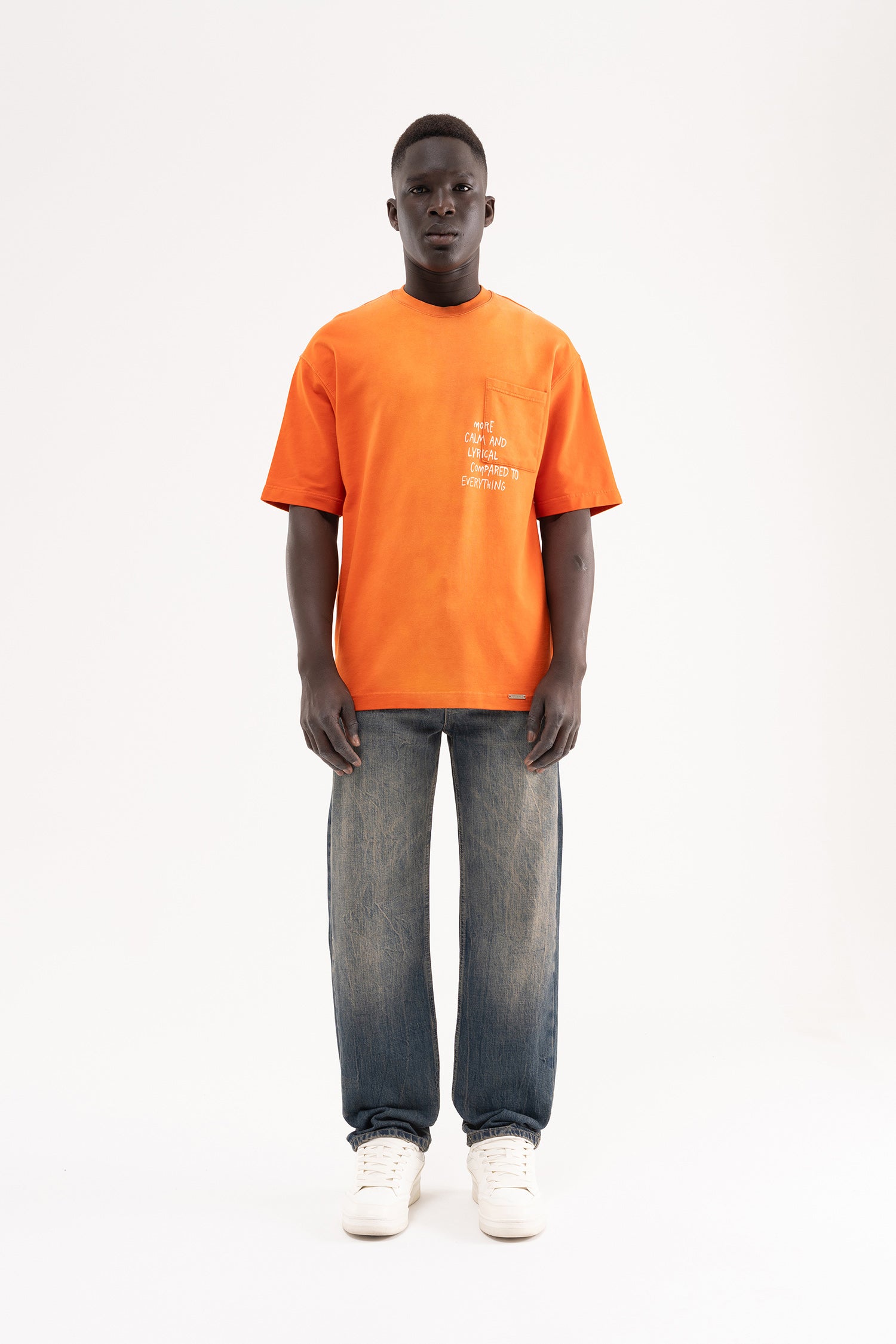 Erkek Straight Fit Jean Pantolon Kahverengi-6