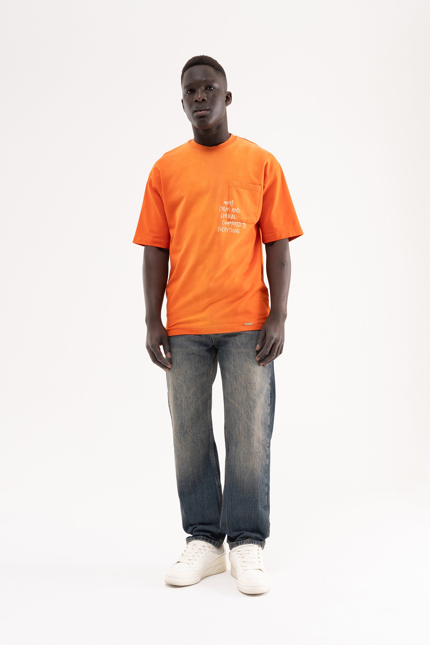 Erkek Straight Fit Jean Pantolon Kahverengi-7