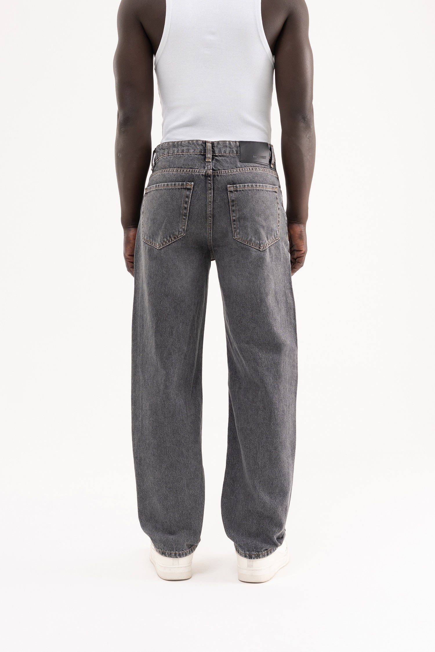 Erkek Straight Fit Jean Pantolon Siyah-4