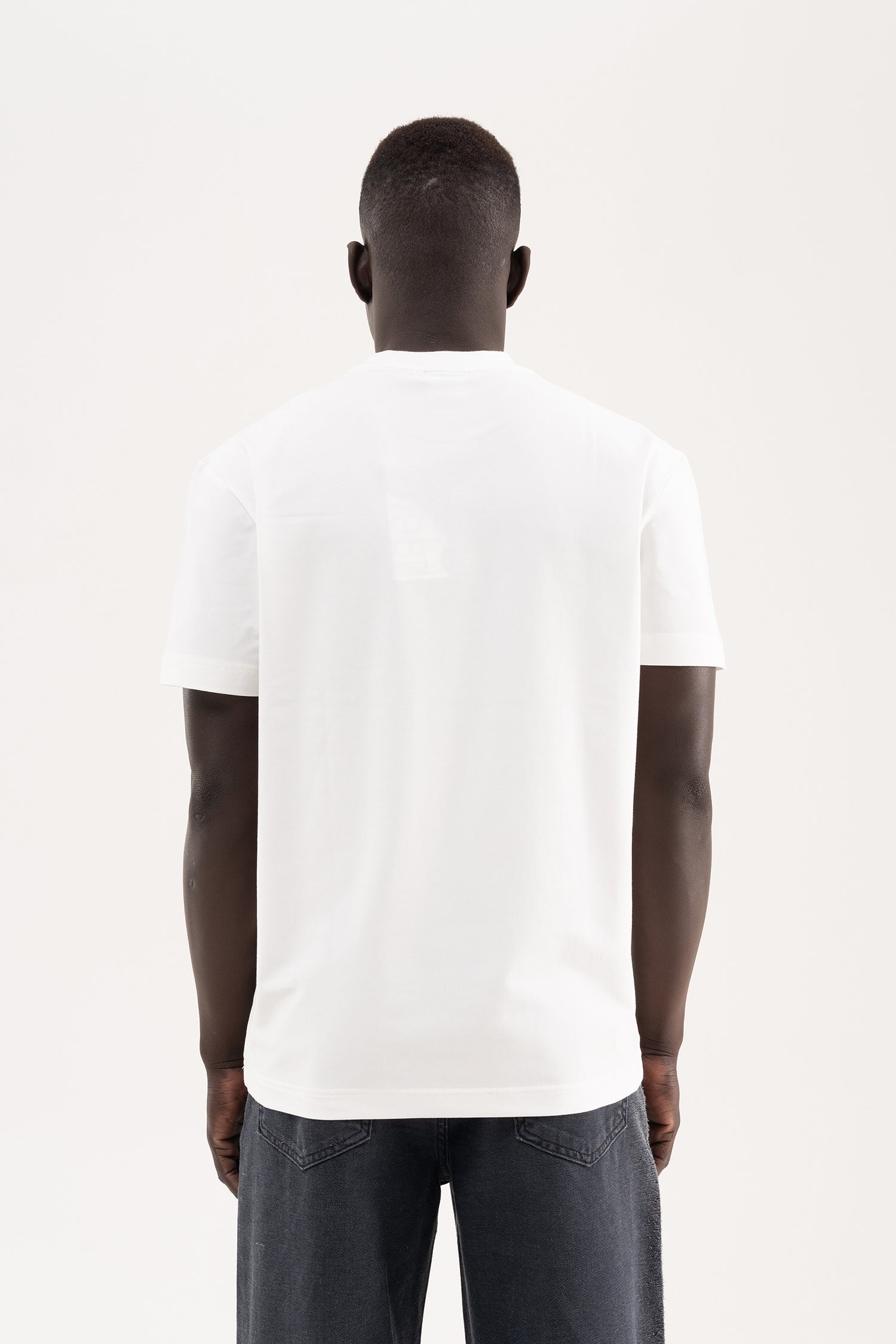 Erkek Stylish Basic Regular Modal Tişört Ekru-5