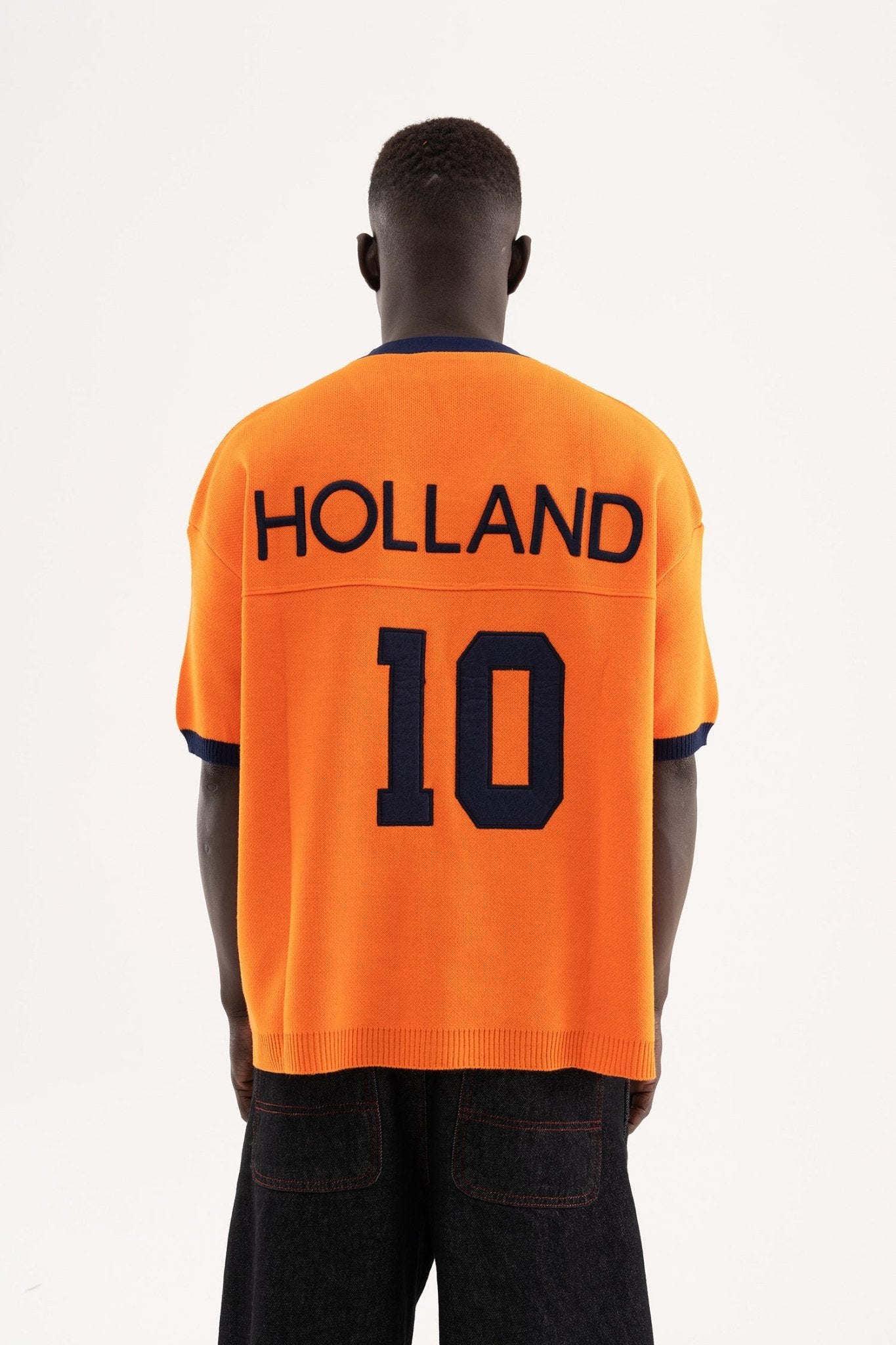 Erkek Triko Tişört Forma Hollanda