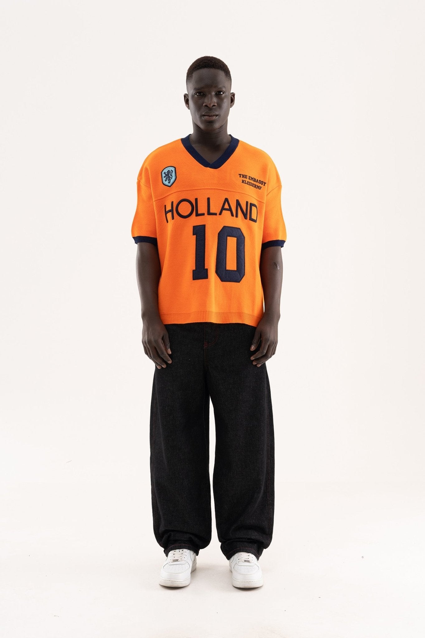 Erkek Triko Tişört Forma Hollanda