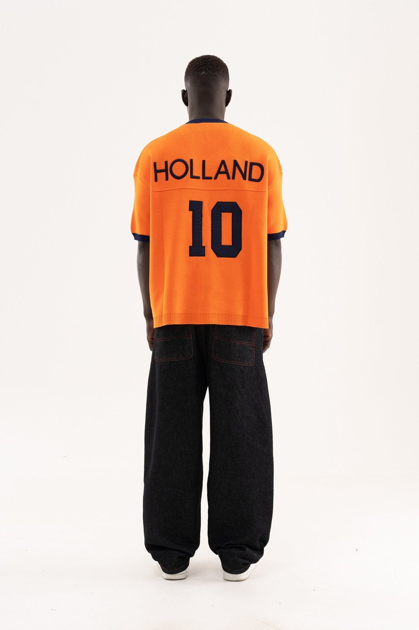 Erkek Triko Tişört Forma Hollanda