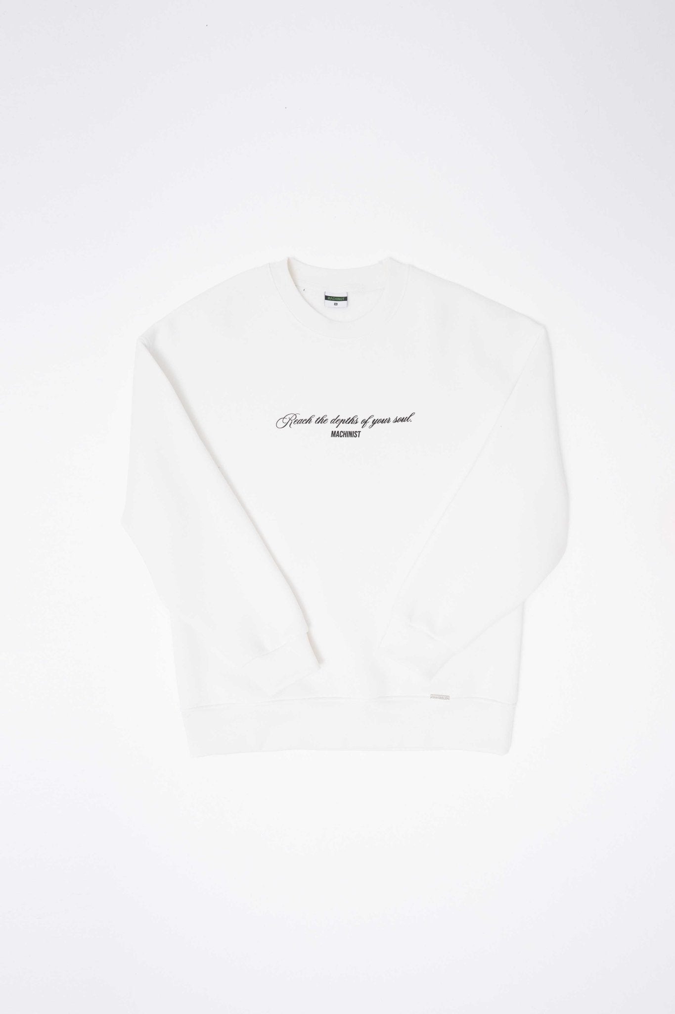 Erkek Veiled Virgin Printed Sweatshirt Ekru