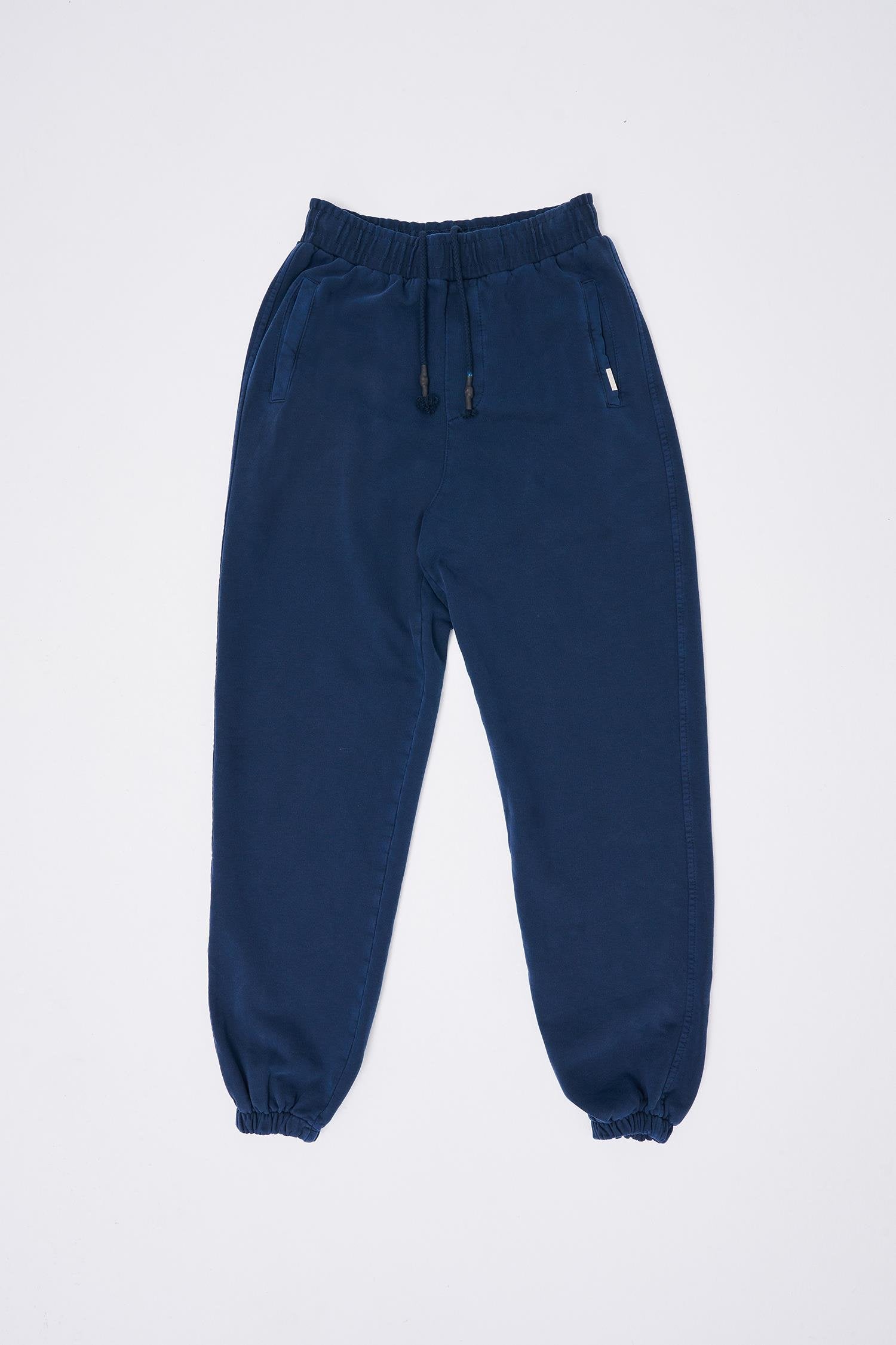 Erkek Yıkamalı Basic Jogger Eşofman Altı Gece Mavisi