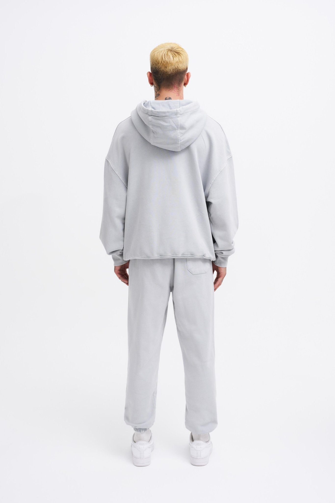Erkek Yıkamalı Basic Jogger Eşofman Altı Gri