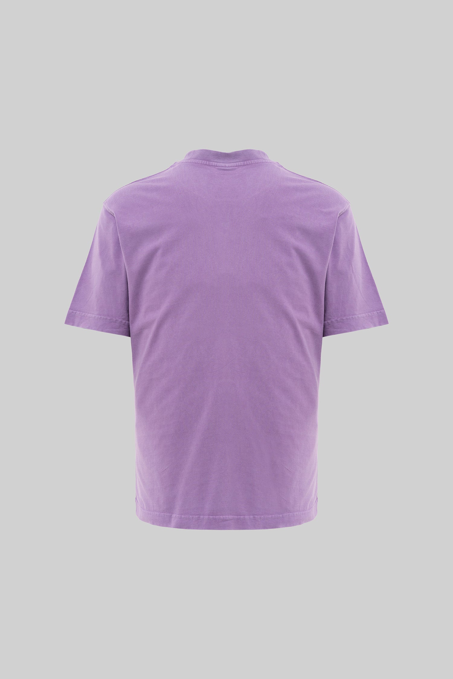 Erkek Yıkamalı Basic Relaxed Tişört Mor-2