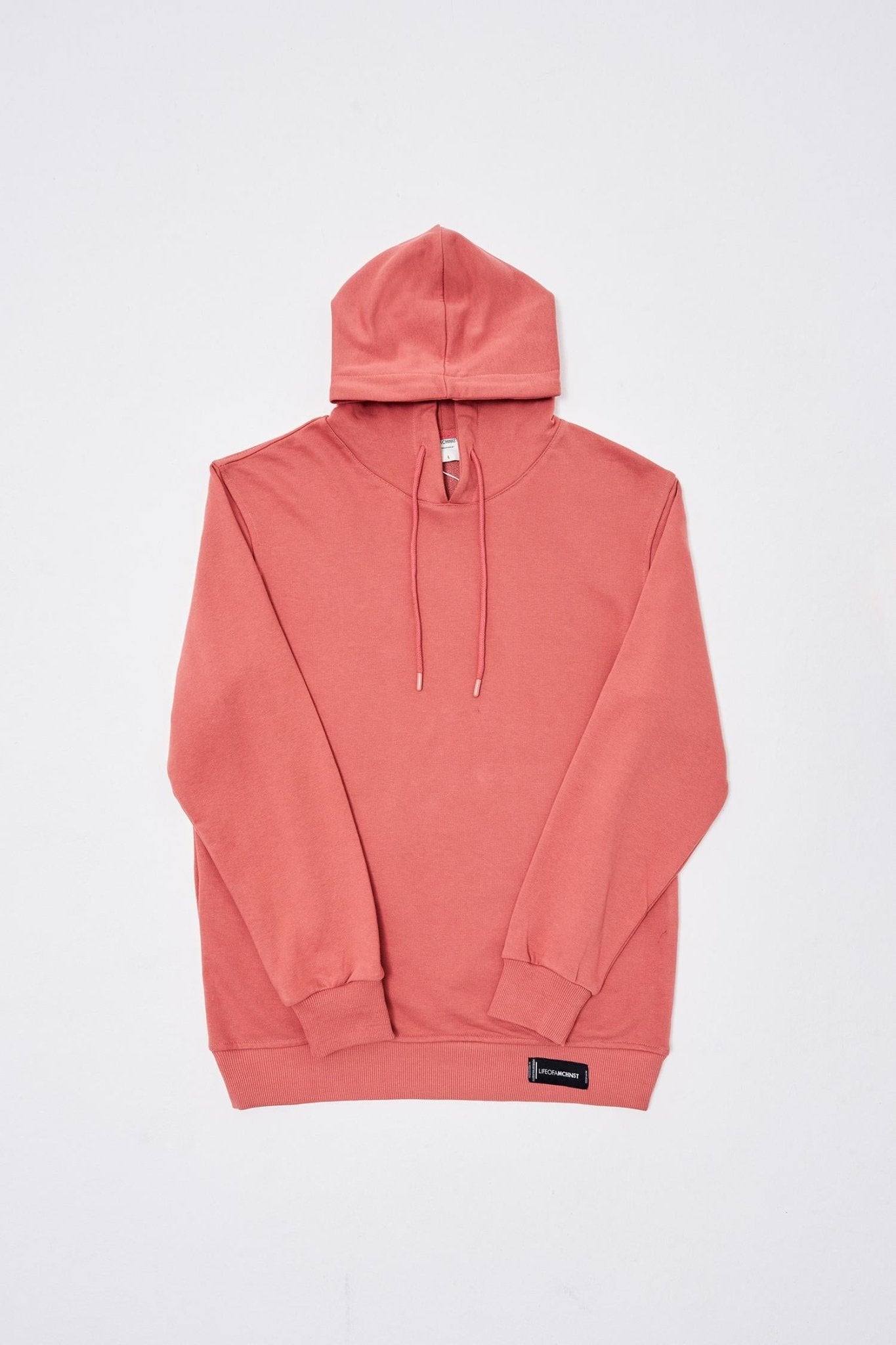 Erkek Regular Şardonsuz Kapüşonlu Sweatshirt Gülkurusu
