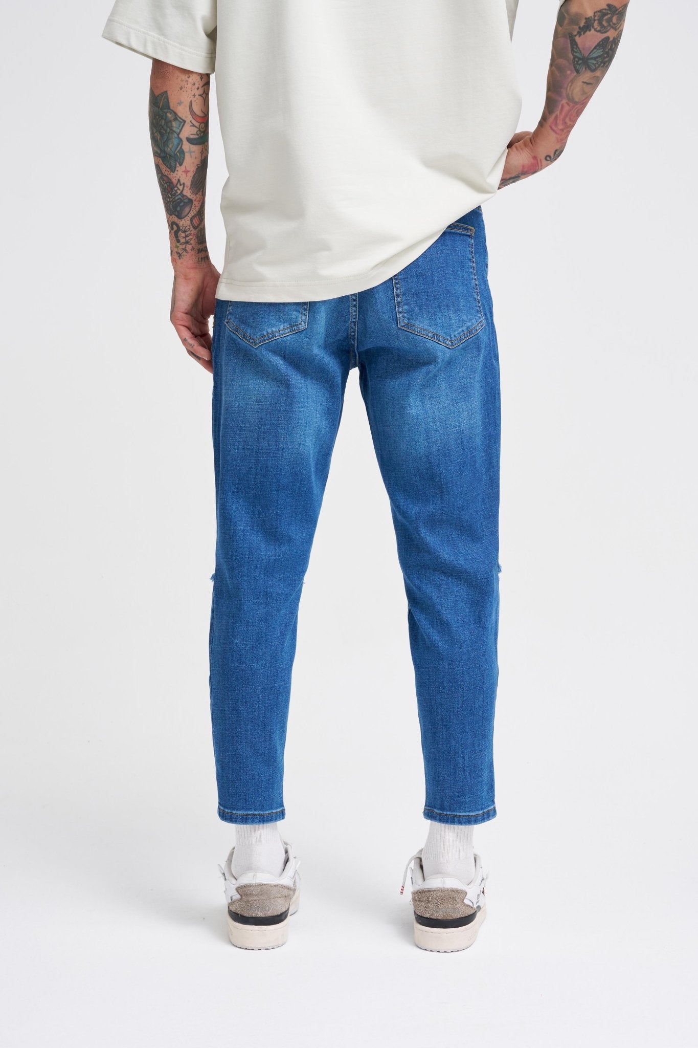 Erkek Boyfriend Kot Pantolon Mavi