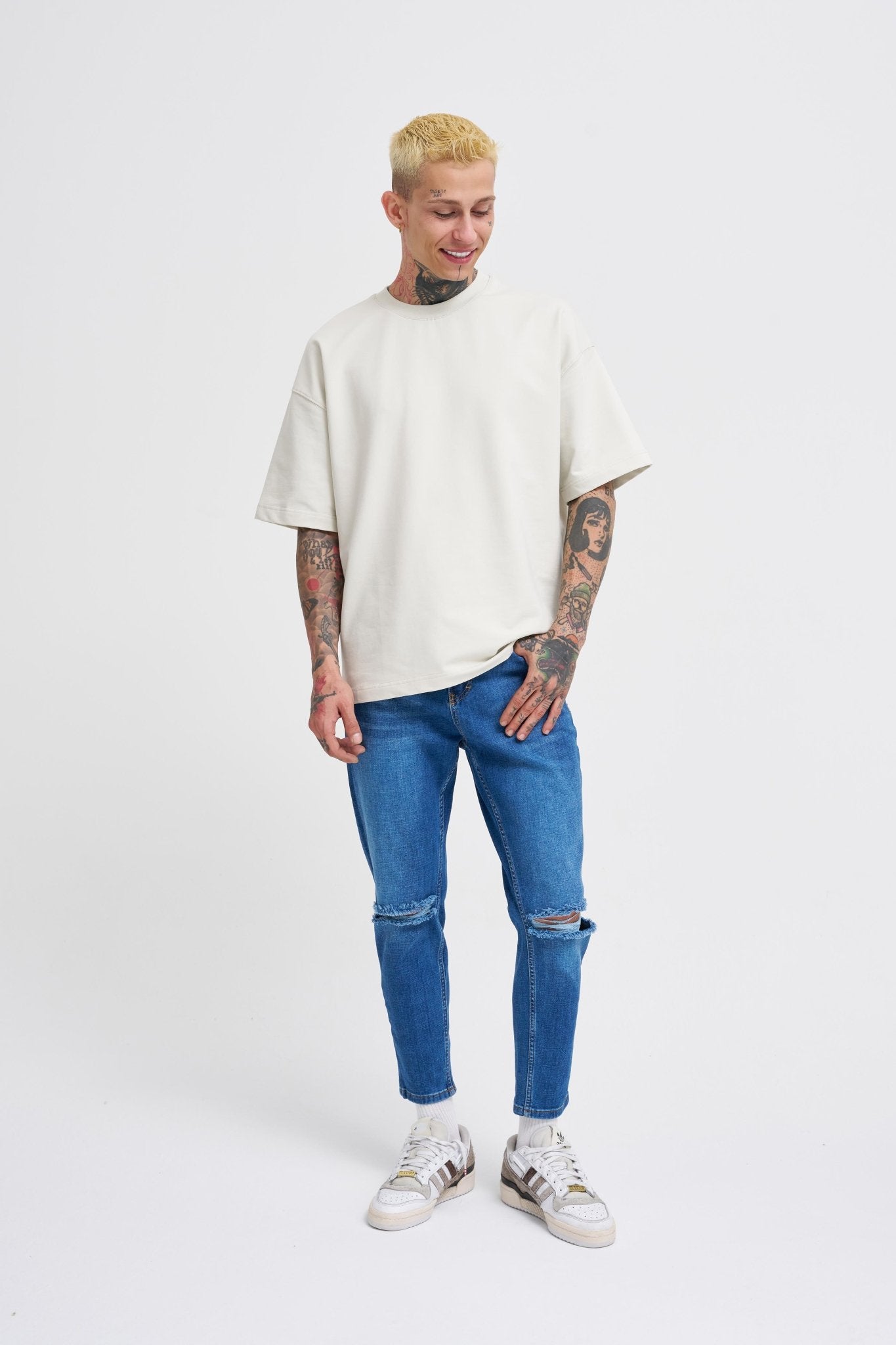 Erkek Boyfriend Kot Pantolon Mavi