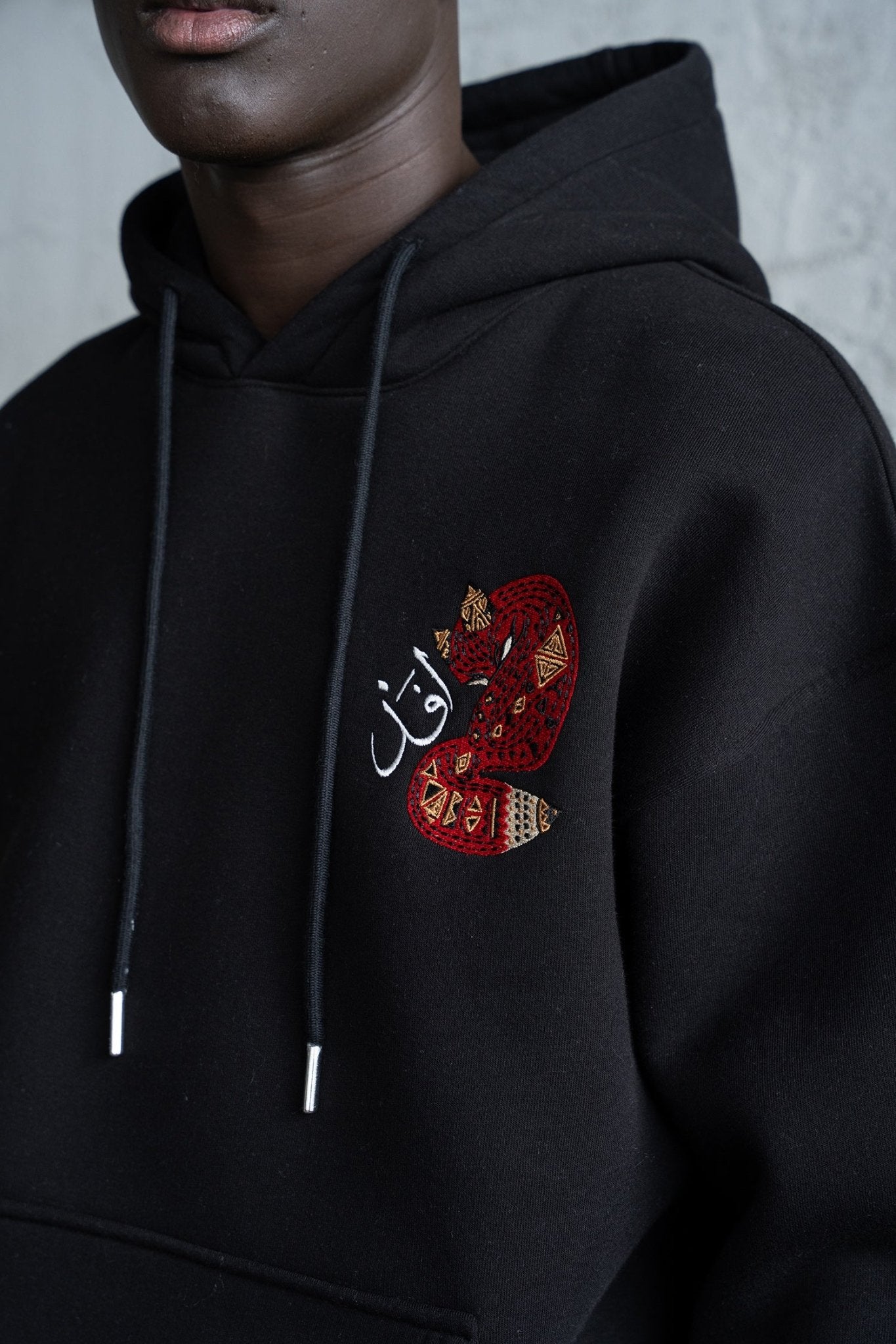 Erkek Red Fox Kapüşonlu Sweatshirt Siyah