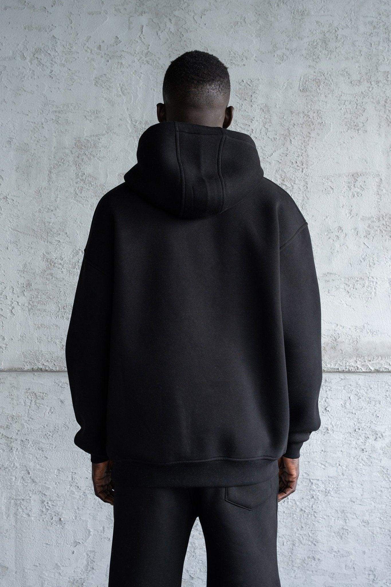 Erkek Red Fox Kapüşonlu Sweatshirt Siyah