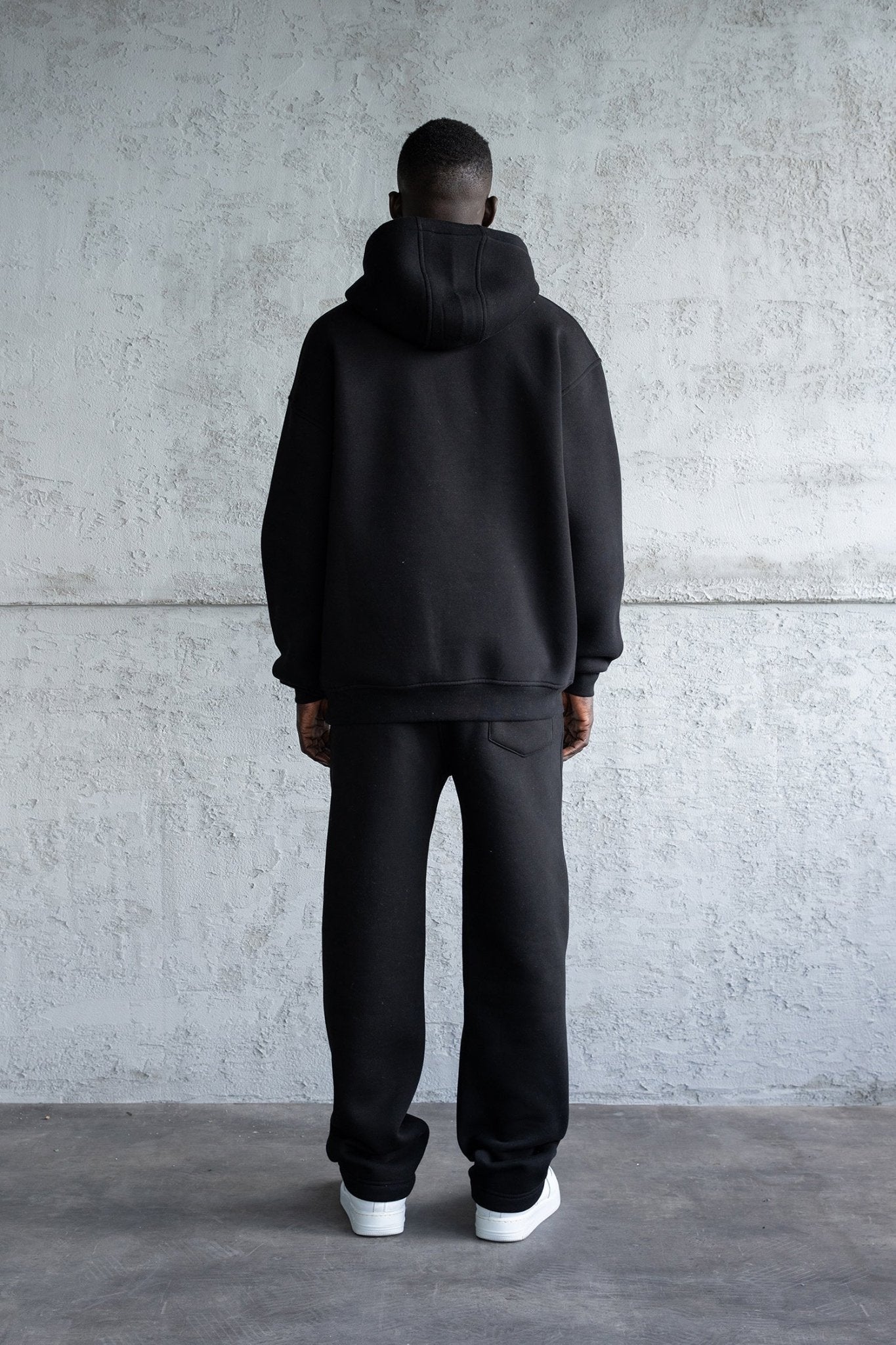 Erkek Red Fox Kapüşonlu Sweatshirt Siyah