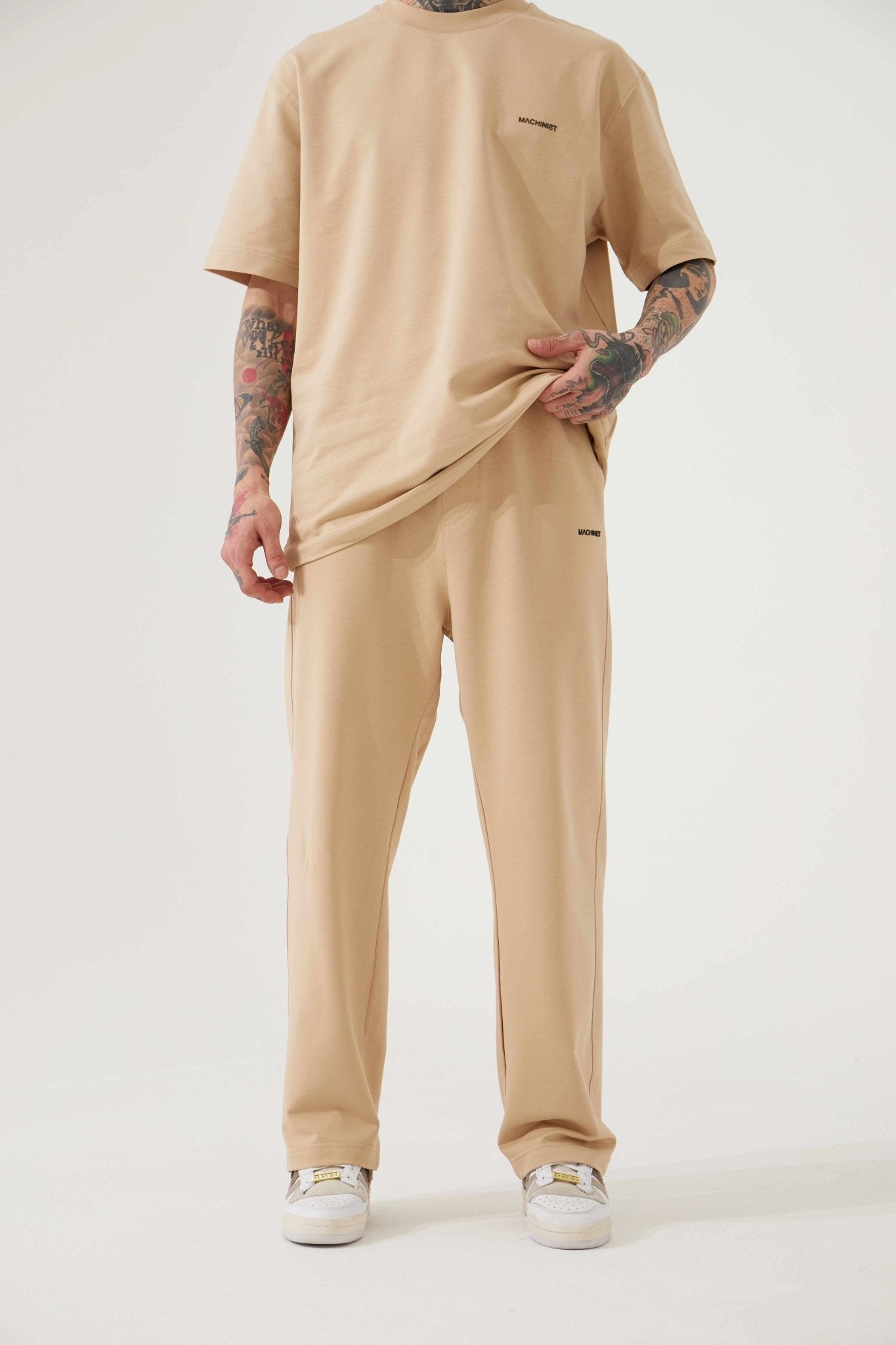 Relaxed Basic Baggy Eşofman Altı Bej