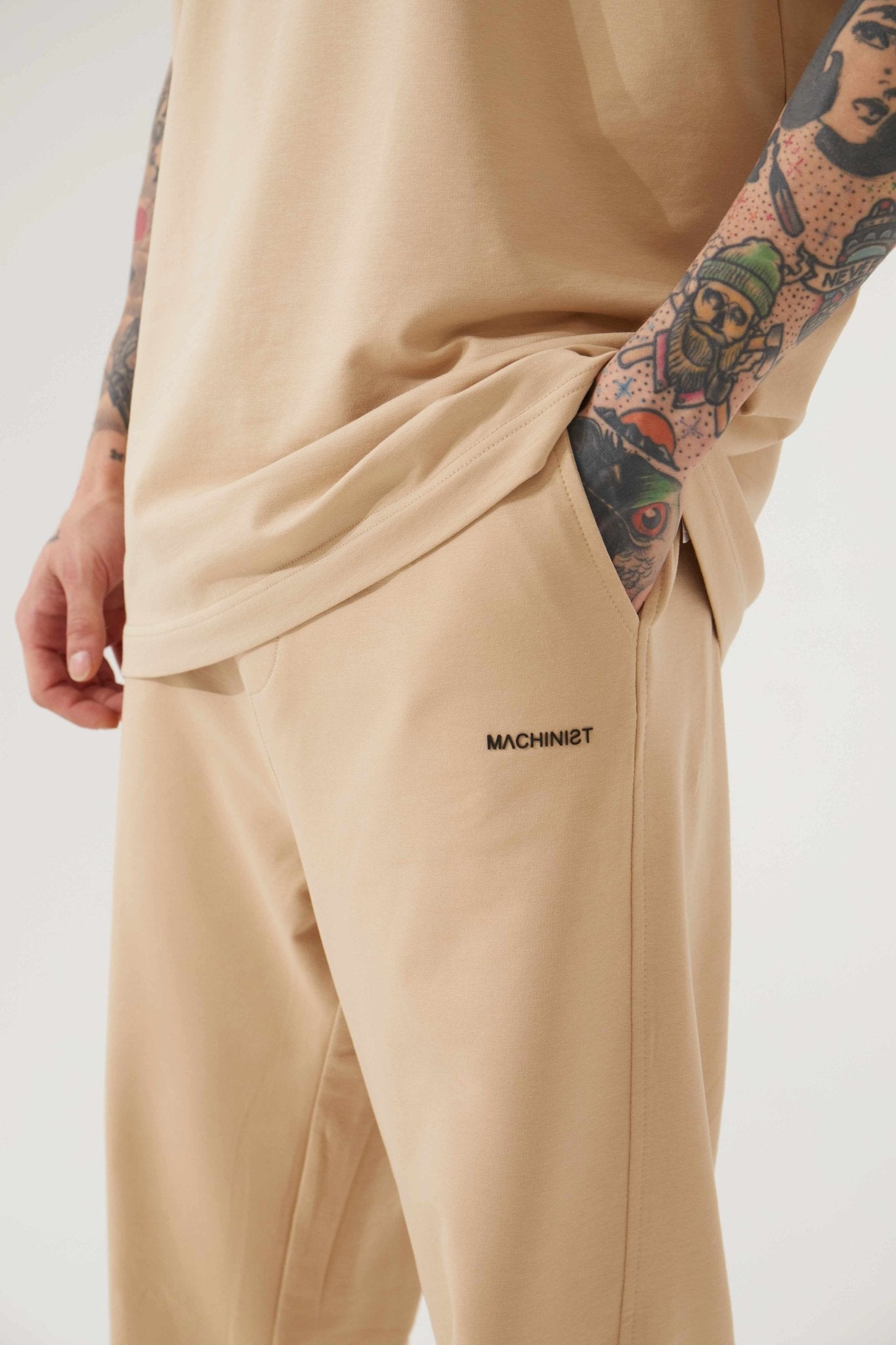 Relaxed Basic Baggy Eşofman Altı Bej