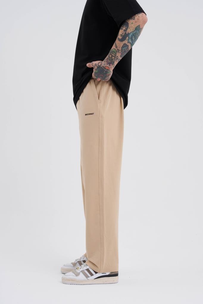 Relaxed Basic Baggy Eşofman Altı Bej