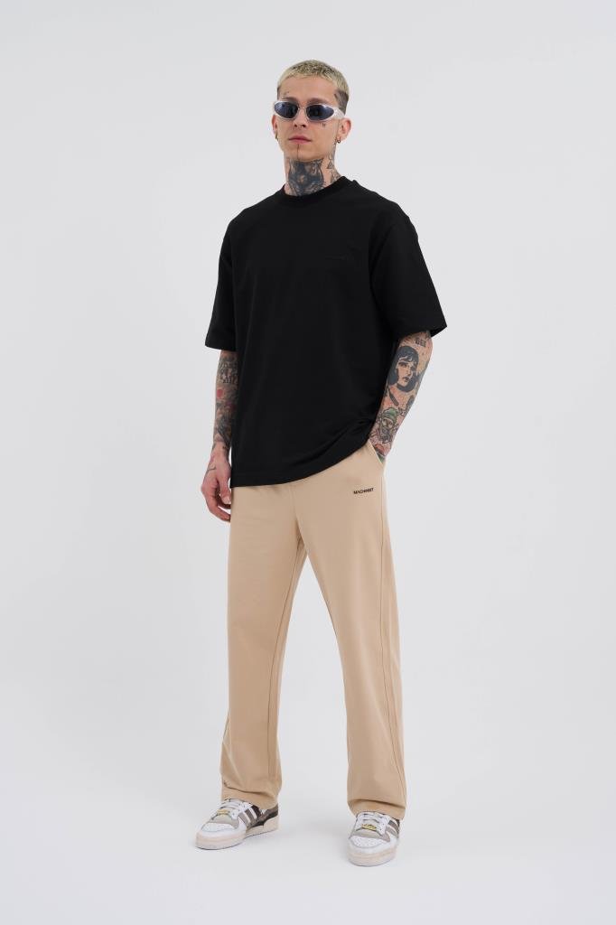 Relaxed Basic Baggy Eşofman Altı Bej