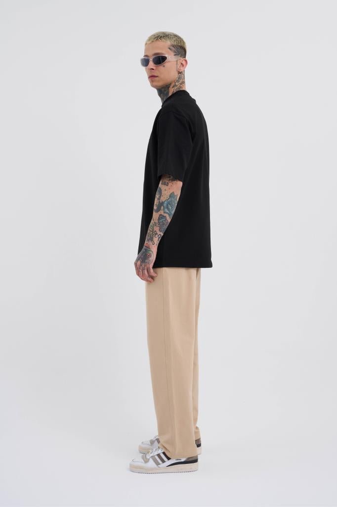 Relaxed Basic Baggy Eşofman Altı Bej
