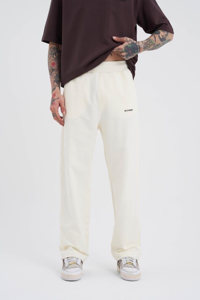 Relaxed Basic Baggy Eşofman Altı Ekru