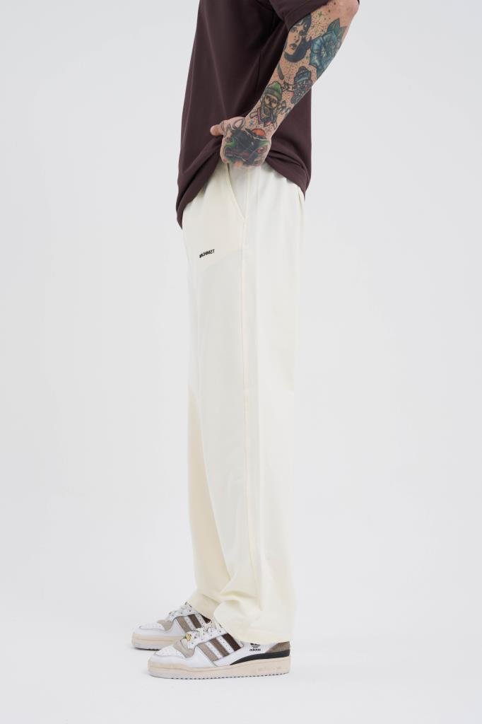 Relaxed Basic Baggy Eşofman Altı Ekru