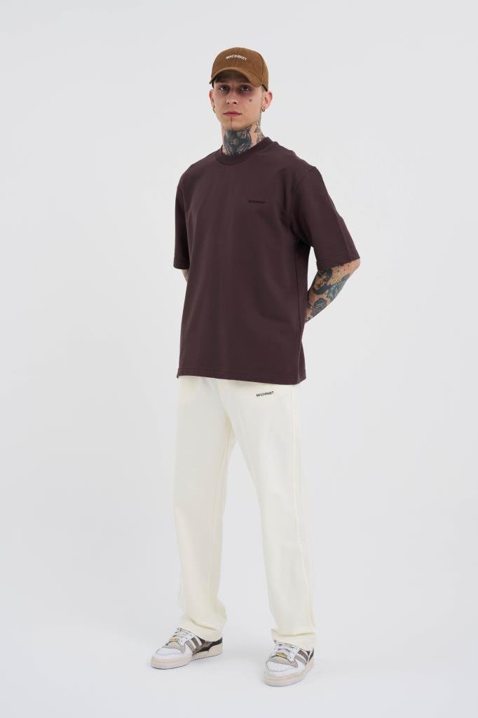 Relaxed Basic Baggy Eşofman Altı Ekru