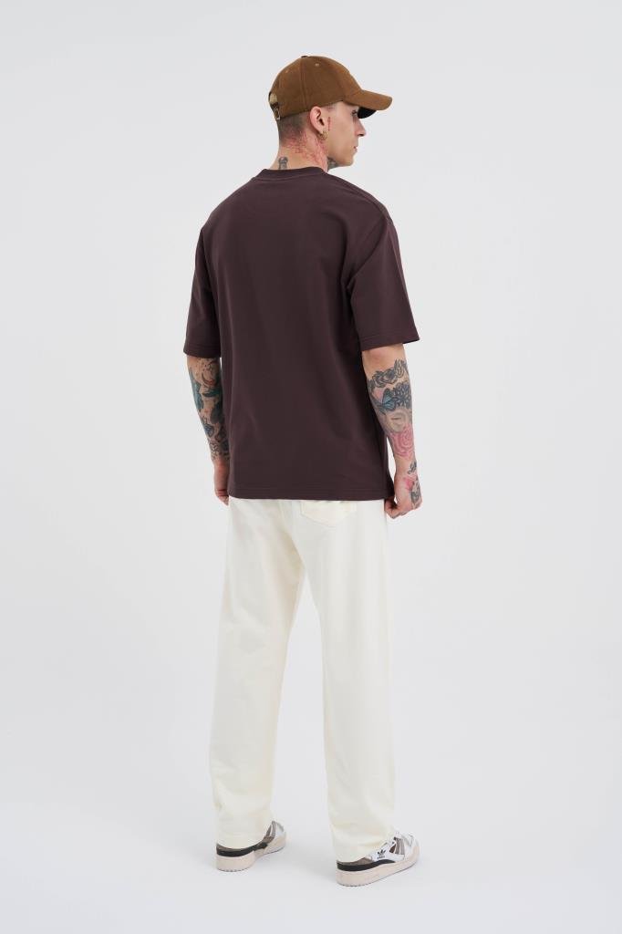 Relaxed Basic Baggy Eşofman Altı Ekru