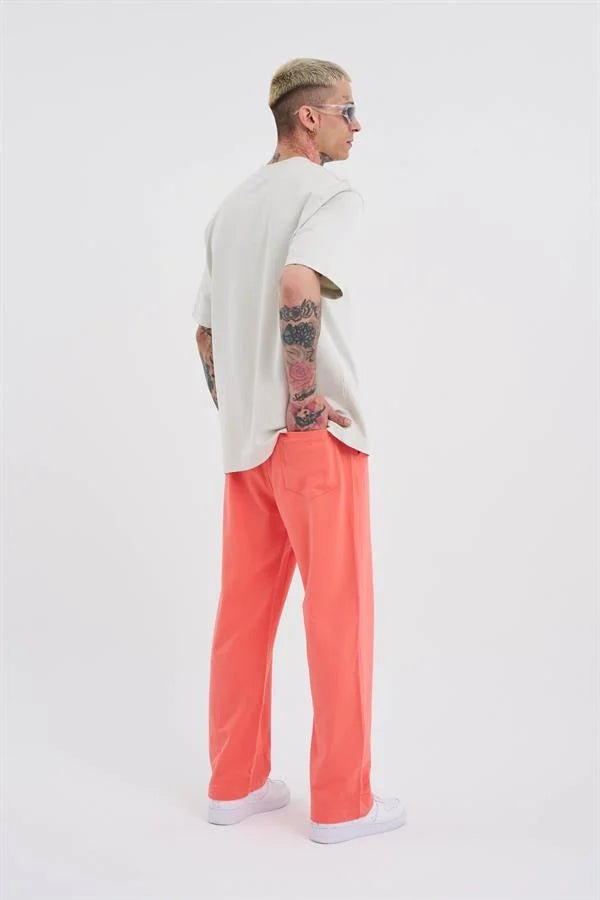 Relaxed Basic Baggy Eşofman Altı Elektrik Pembe