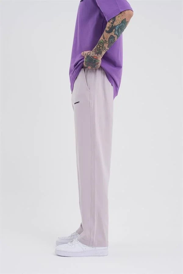 Relaxed Basic Baggy Eşofman Altı İnci Gri