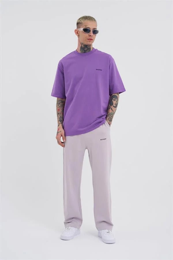 Relaxed Basic Baggy Eşofman Altı İnci Gri