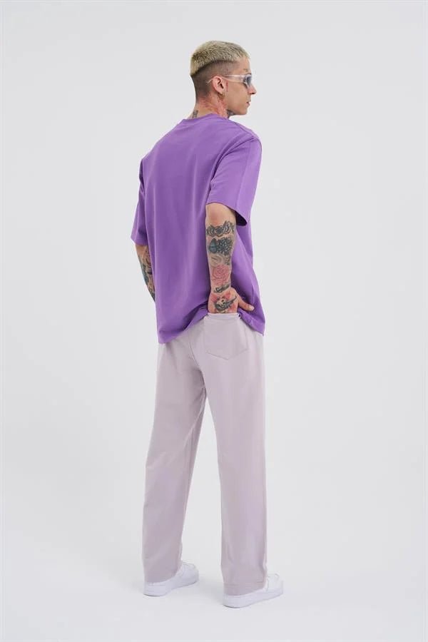 Relaxed Basic Baggy Eşofman Altı İnci Gri