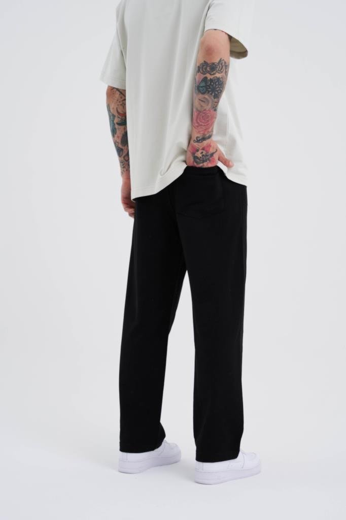 Relaxed Basic Baggy Eşofman Altı Siyah