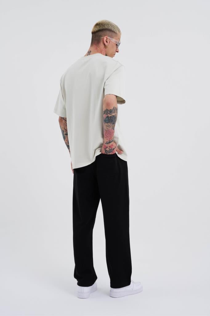 Relaxed Basic Baggy Eşofman Altı Siyah