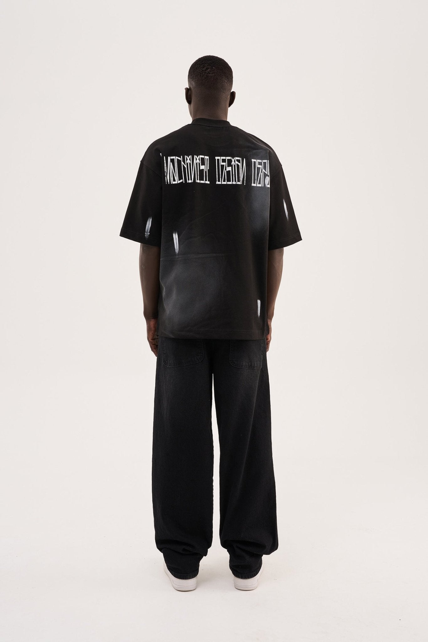 Erkek Design Dept Oversize Tişört Siyah
