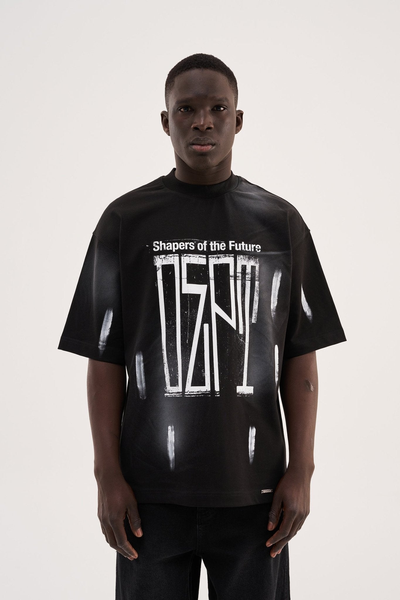 Erkek Design Dept Oversize Tişört Siyah