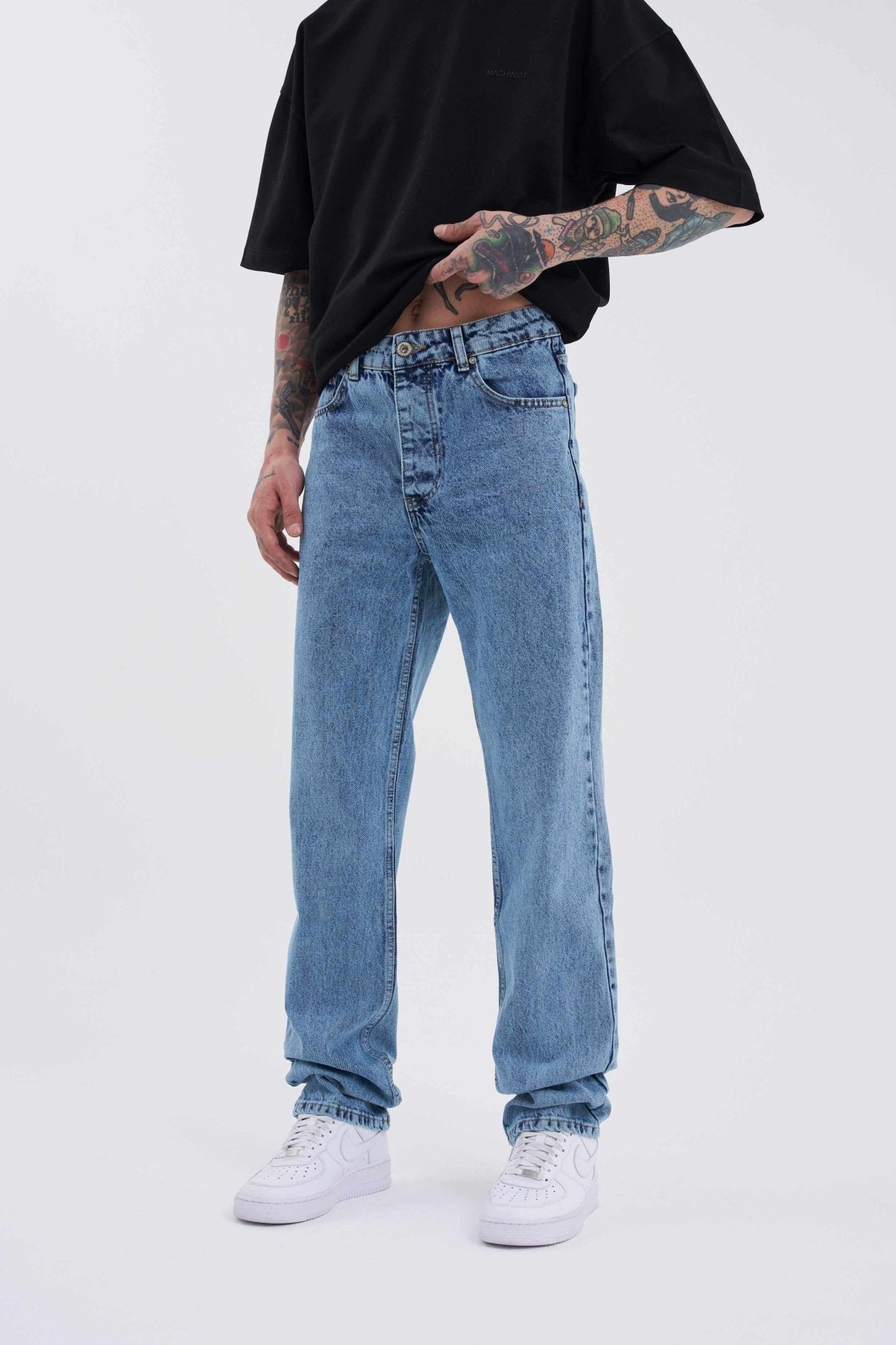Erkek Tall Fit Jean Pantolon Mavi