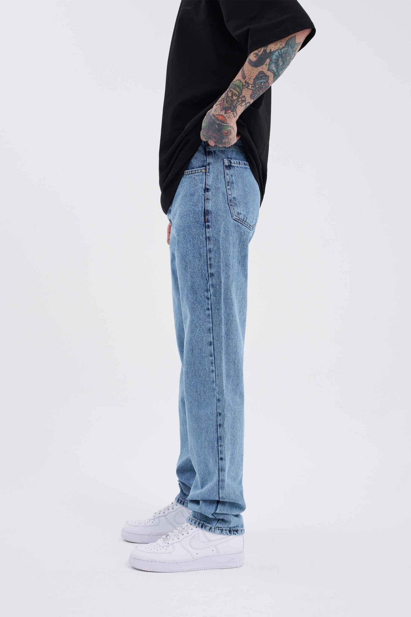 Erkek Tall Fit Jean Pantolon Mavi