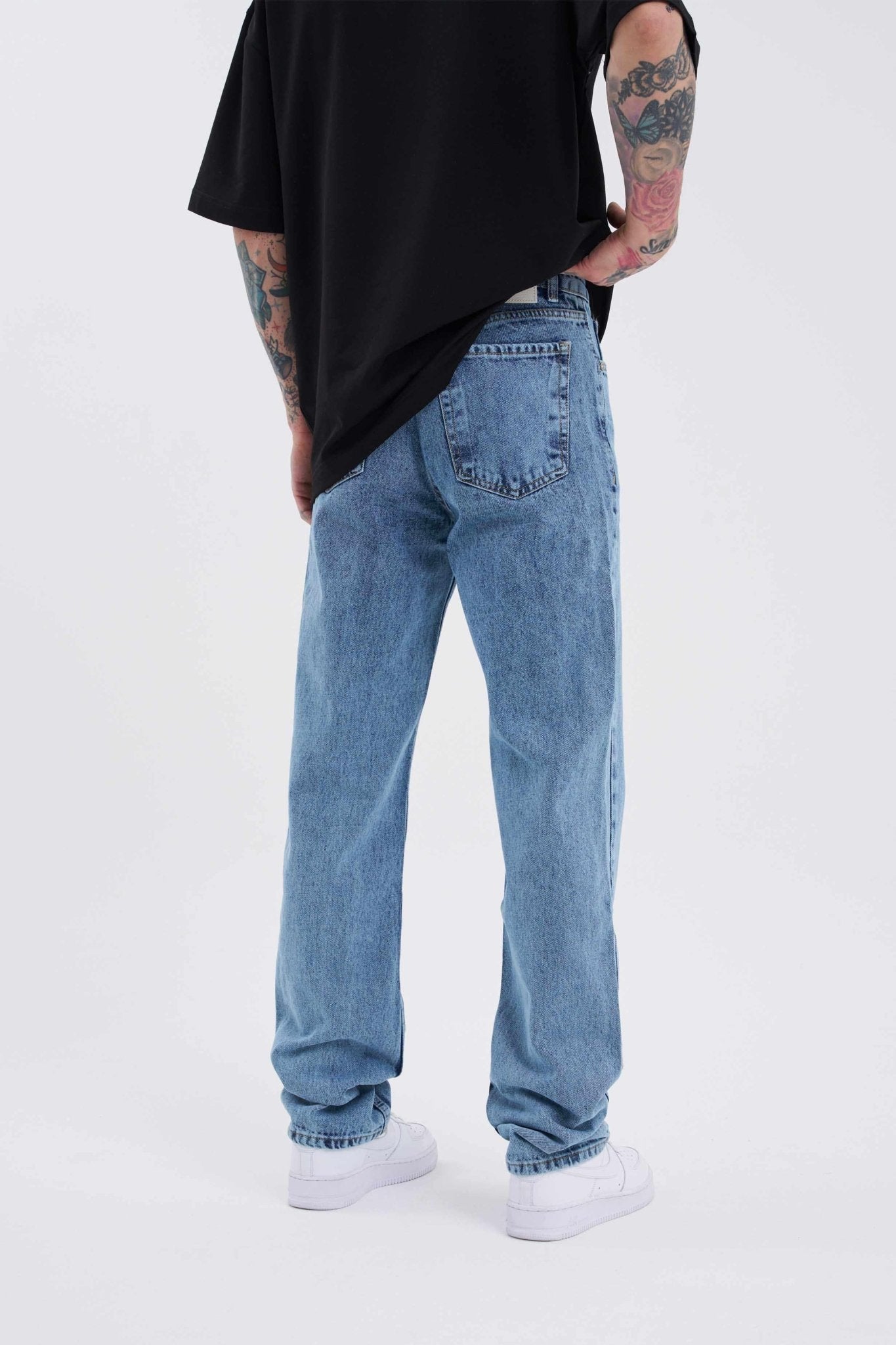 Erkek Tall Fit Jean Pantolon Mavi