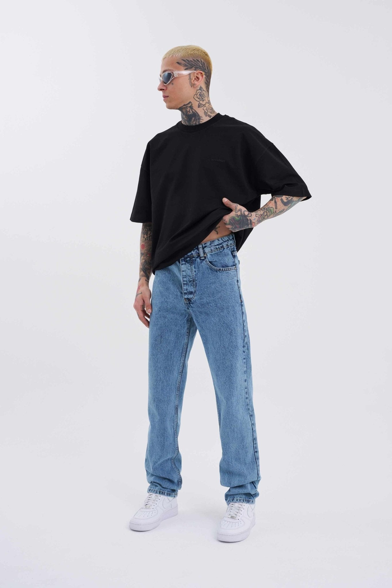 Erkek Tall Fit Jean Pantolon Mavi