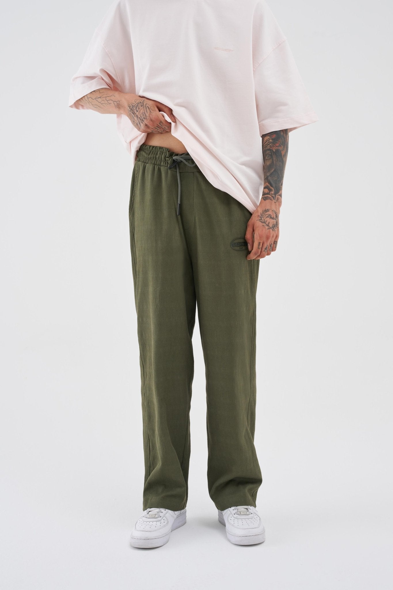 Erkek Oversize Pantolon Haki