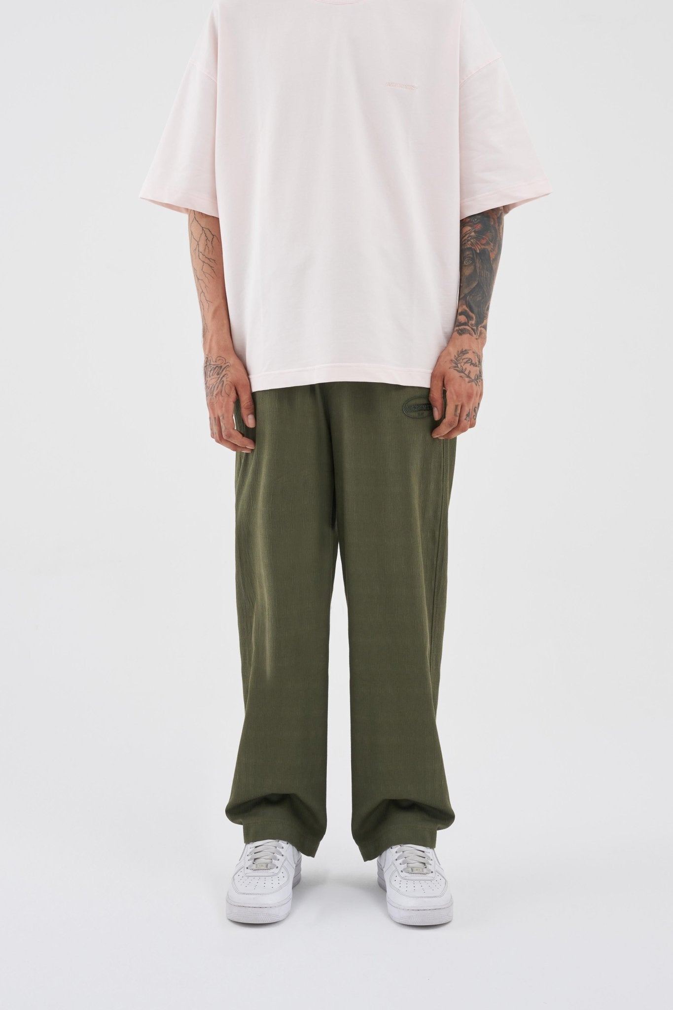 Erkek Oversize Pantolon Haki