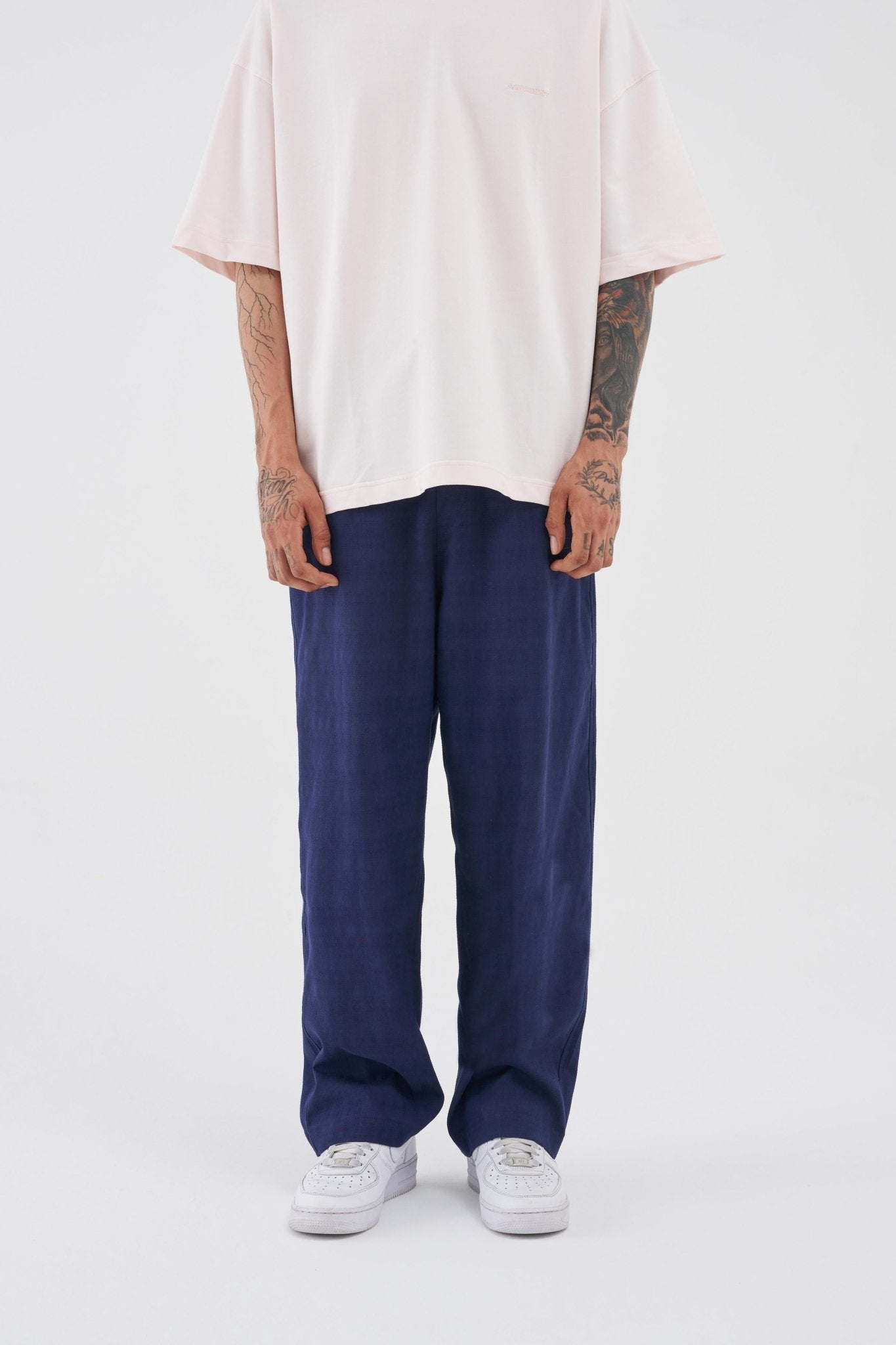 Erkek Oversize Pantolon Lacivert