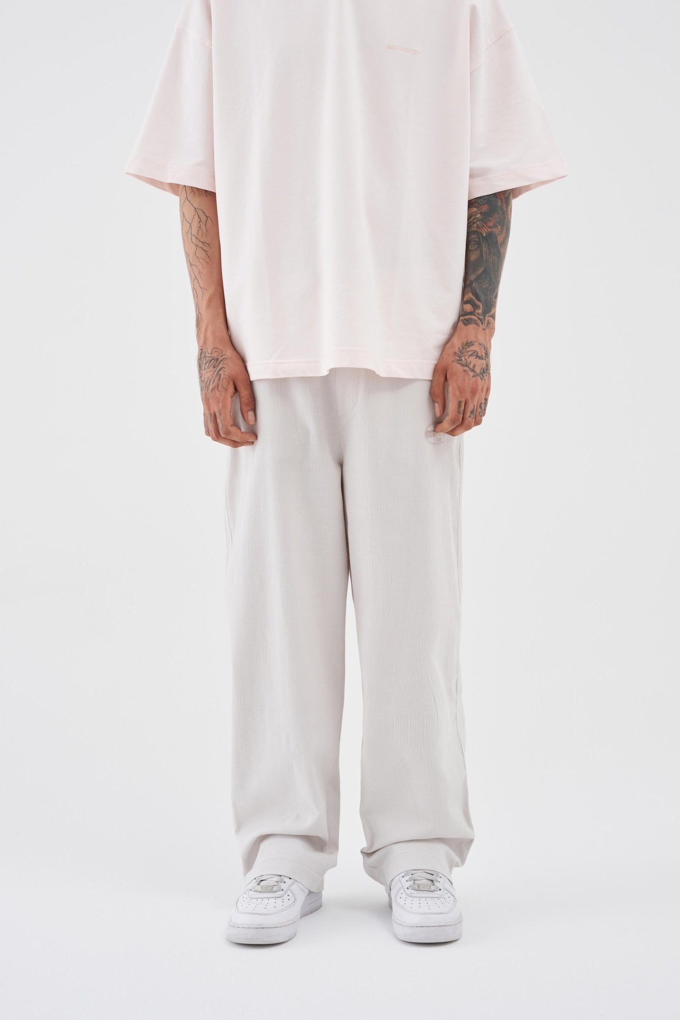 Erkek Oversize Pantolon Taş