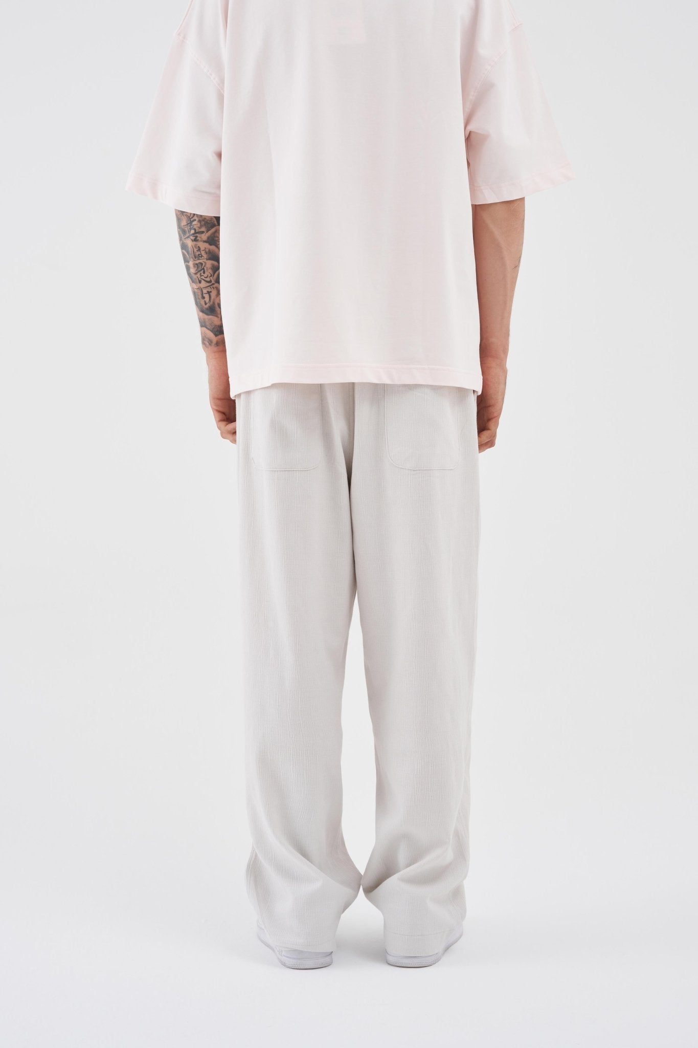 Erkek Oversize Pantolon Taş