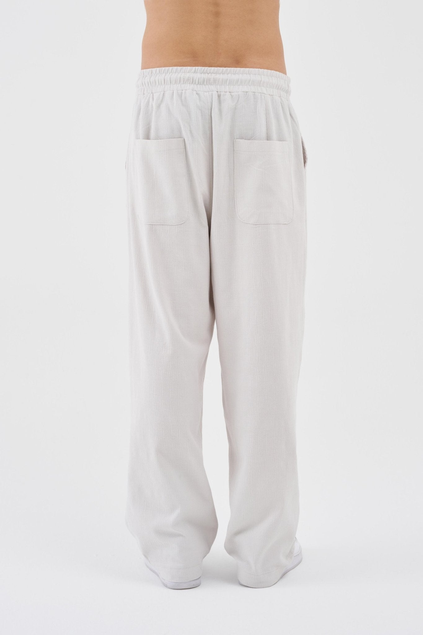 Erkek Oversize Pantolon Taş